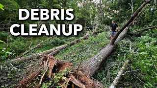 Tornado Cleanup and Settling Back to Normal  Abandoned Shed to Tiny House [upl. by Ennairek214]