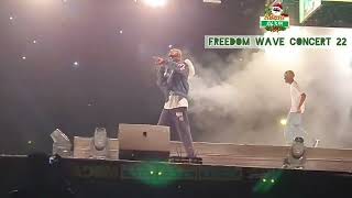 Larruso performance at Shatta Wale Freedom Wave Concert 2022 at the Accra Sports Stadium [upl. by Rodmur65]