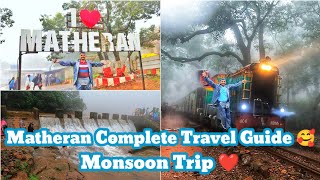 Matheran Hill Station Complete Information  MatheranToy Train Hotels Food Points माथेरान matheran [upl. by Salhcin]