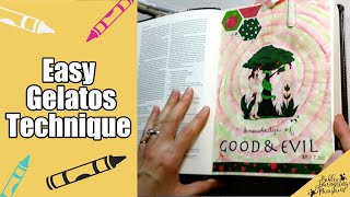 Simple Gelatos Technique for Bible Journaling [upl. by Brandice]