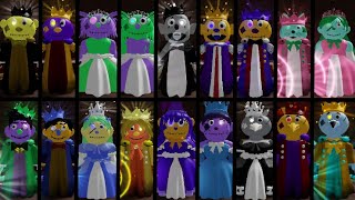 Roblox Puppet ALL Prince Princess CHARACTER JUMPSCARES [upl. by Euqirne]