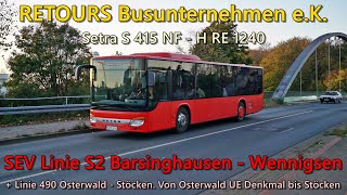 Sound Bus Setra S 415 NF von RETOURS Busunternehmen eK  H RE 1240 [upl. by Tannenbaum]