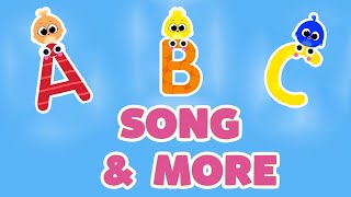 ABC Phonics Song and 123  English Alphabet  ABC Song  Lowercase  Super Simple ABCs [upl. by Anatolio]