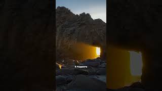 Have you heard of the Keyhole Arch at Pfeiffer Beach California 🇺🇸  📽 markianb IG [upl. by Philbert]