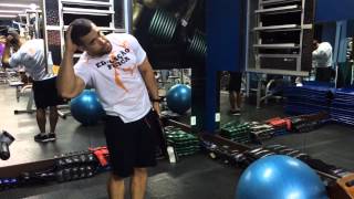 Treino de Oblíquo Com Anilha Em Pé  Abdominal  Standing Oblique Training [upl. by Ellary]