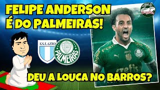 FELIPE ANDERSON É DO PALMEIRAS Da LAZIO para o VERDÃO felipeanderson [upl. by Atilef]