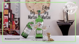 quotHow toquot Dry Martini amp Extra dry Martini 🍸  Mr Goodmix Classic Cocktails [upl. by Robb]