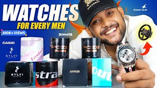 5 Best Budget Watch For College 🔥 Men Watch Haul Review 2024  Casio Fastrack Sylvi  ONE CHANCE [upl. by Ekard]