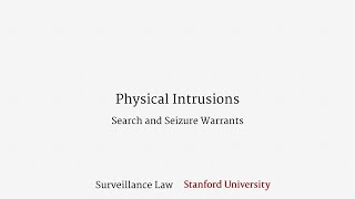 Physical Intrusions Search and Seizure Warrants [upl. by Shipp]