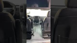 Mercedes Benz VIP 9seater Sprinter van Inside wood floors large TV amp comfortable recliner seats [upl. by Neveda956]