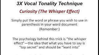 Vocal Tonality Technique [upl. by Chrissie]