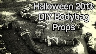 Halloween 2013 DIY Body Bag Props [upl. by Ragucci113]