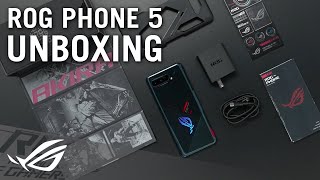 Unboxing ROG Phone 5  ROG [upl. by Eiltan]