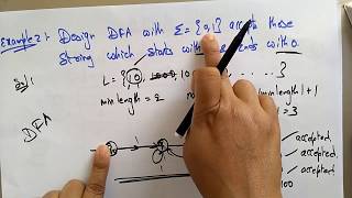 dfa example with solution  Part1  TOC  Lec10  Bhanu Priya [upl. by Feirahs]