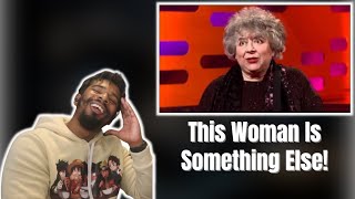 AMERICAN REACTS TO The Graham Norton Show S08E19  Miriam Margolyes quotIll suck you offquot [upl. by Eanad]