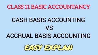 accrual basis vs cash basis l deference between cash basis accounting and accrual basis accounting [upl. by Snehpets]