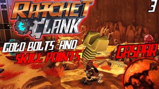 Ratchet amp Clank PS4  Planet Gaspar Gold Bolt Locations amp Trophy Guide  Boulons En Or amp Trophees [upl. by Hamlen]