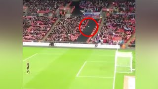 ENGLAND FAN SCORES GOAL WITH A PAPER PLANE [upl. by Pitt527]