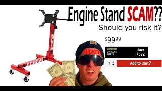 HARBOR FREIGHT NEW ENGINE STAND REVIEW [upl. by Alessandra267]