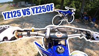 YZ125 VS YZ250F [upl. by Pernas]