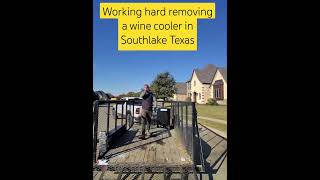 Wine cooler removal and recycling in Southlake Texas [upl. by Haggerty458]