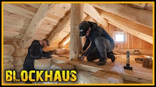 Das Blockhaus  Es wird extrem gemütlich Part 9  Blockhütte Naturstammhaus Canadahaus [upl. by Annasiul381]