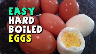 Easy Hard Boiled Eggs Recipe in Minutes [upl. by Eugenius251]