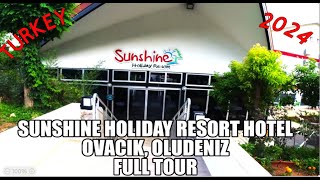 SUNSHINE HOLIDAY RESORT TURKEY OLUDENIZ OVICEK 2024 FULL TOUR SWIM UP ROOMS JACUZZI [upl. by Ajuna]