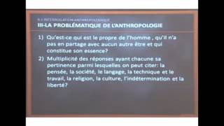 Interrogation anthropologique Problematique [upl. by Weir]