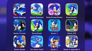 Sonic RacingSonic RunnersSonic Dream Team Sonic Forces Sonic Dash [upl. by Belden]