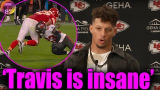 Patrick Mahomes shouts out How Great Travis Kelce Was in Win Over Buccaneers [upl. by Zitah980]