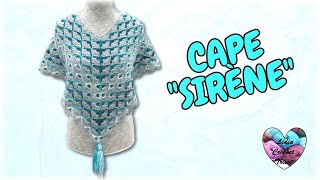 CAPE CROCHET TUTORIEL DÉBUTANT CAPITA PONCHO TEJIDA A CROCHET FACIL crochet вязание knitting [upl. by Millman]