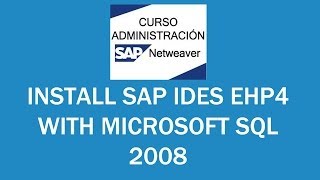 Install SAP IDES EHP4 Ingles 1 of 3 [upl. by Aleuname]