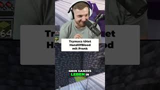 Trymacs verarscht HandOfBlood 😂 trymacs twitch craftattack12 fyp virtalshorts minecraft [upl. by Mohl]