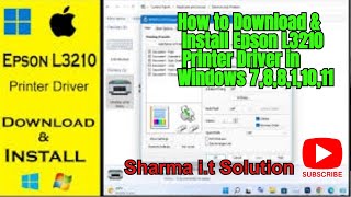 How to Download amp Install Epson L3210 Printer Driver in Windows 78811011 views printerbest [upl. by Isdnyl]