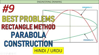 Conic Sections 9 ParabolaExample 2Rectangle MethodHINDI [upl. by Chassin778]