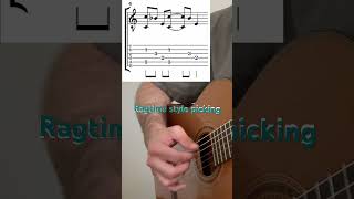 Ragtime beginner picking pattern and chords ragtimeguitarTBDguitar [upl. by Alejoa]