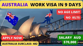 The Fastest Way to Get Australian Work Visa in 2 Weeks  PR after 2 Years  Salary 70000 [upl. by Icam]