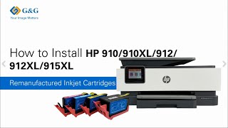 How to Install HP 910 910XL 912 912XL 915XL [upl. by Nosnev]