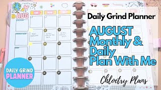 August Planner SetUp  Daily Grind Planner [upl. by Abita]