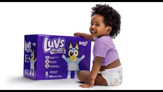 Luvs introduces the new Platinum Protection Diapers now featuring adorable Bluey prints [upl. by Anana647]