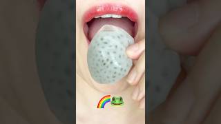 ASMR FROGSPAWN EMOJI FOOD 개구리알 이모지 먹방 sped up [upl. by Cavit407]