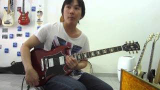 2008 Gibson Sg Standard Guitar Clean Sound [upl. by Neirual]