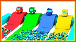 JUMPING CARS Ball Pool  Cartoon Cars Videos for Kids Cartoons for Children  Kids Cars Cartoons [upl. by Melinda]