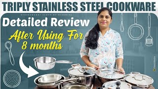 Triply Stainless Steel Cookware ReviewStainless Steel Utensils Types amp DetailsHow To Choose Best [upl. by Adnopoz13]