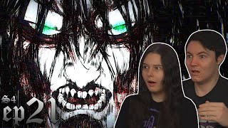 IT ALL COMES RUMBLING DOWN Attack On Titan Season 4 Part 2 Ep 5 REACTION AOT Final Season Ep 21 [upl. by Judson960]