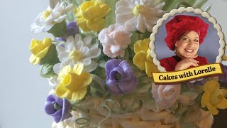 Royal Icing Flowers For Cake Decorating 🌻 Spring Wedding Cake Tutorial 💮 Cakes with Lorelie [upl. by Hbaruas]