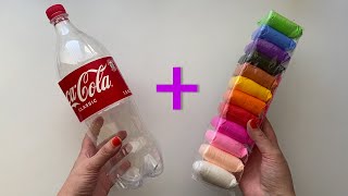 DIY Miniature Fairy House  Plastic Bottle amp Clay Craft [upl. by Acemaj]