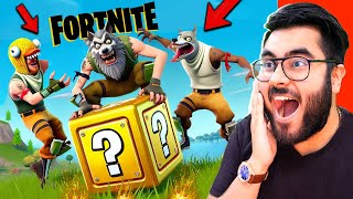 😂 LUCK BLOCKS FIGHT in Fortnite 🔥  Funny Moments 😂  Hitesh KS [upl. by Bonine]