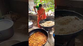 Fried rice aloo dum recipe home delivery order  food villgefood recipe cooking homedelivery [upl. by Ahsat]